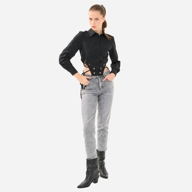 Kuşgözü Detaylı Koton Bluz