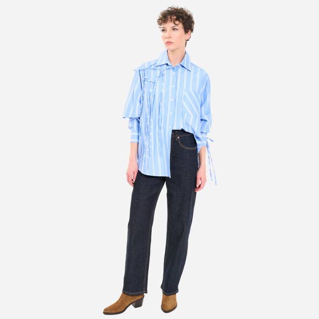 Fiyonk Detaylı Cepli Gömlek