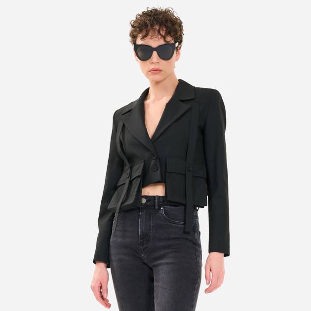 Torba Cepli Kısa Ceket