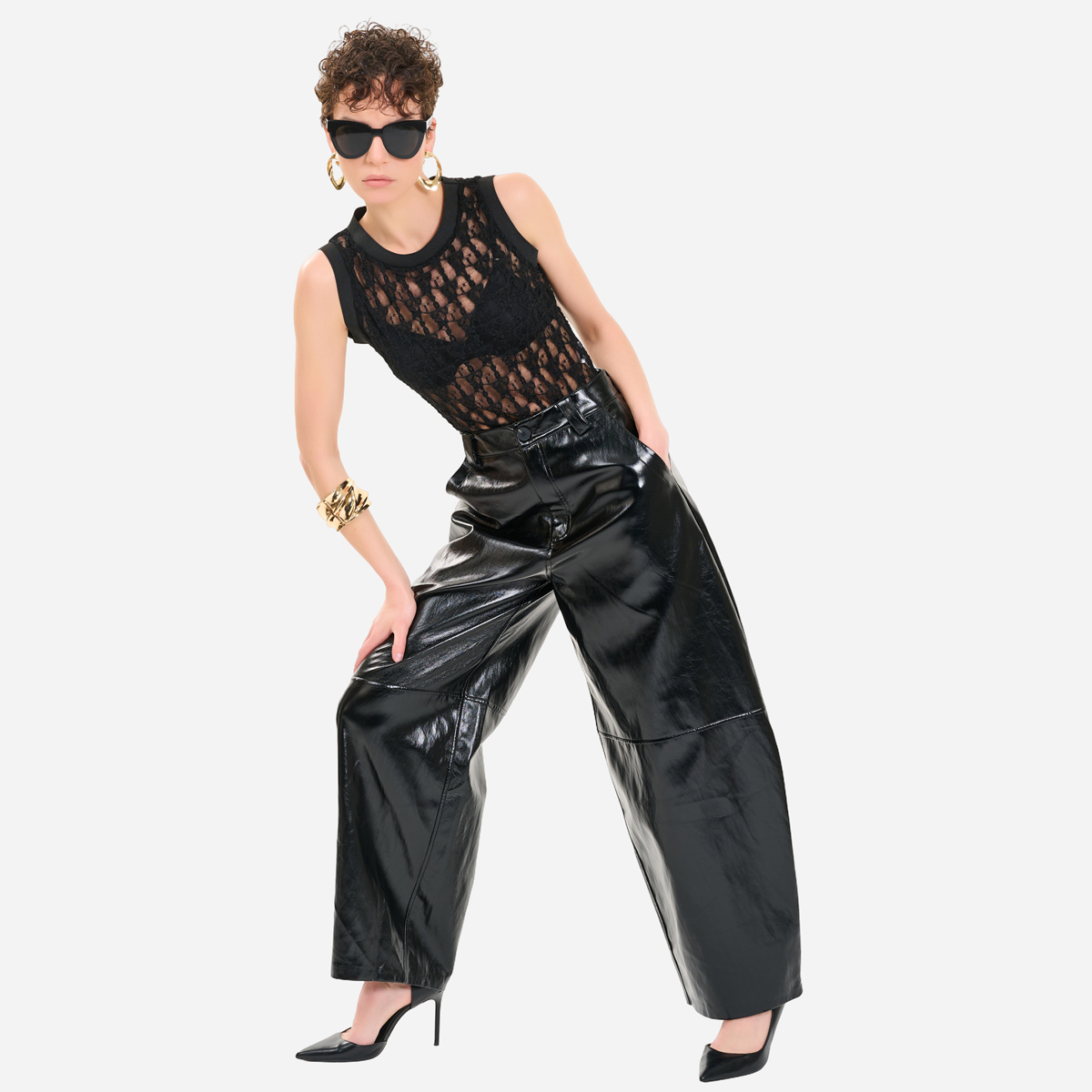 Leather Balloon Pants - Image 3